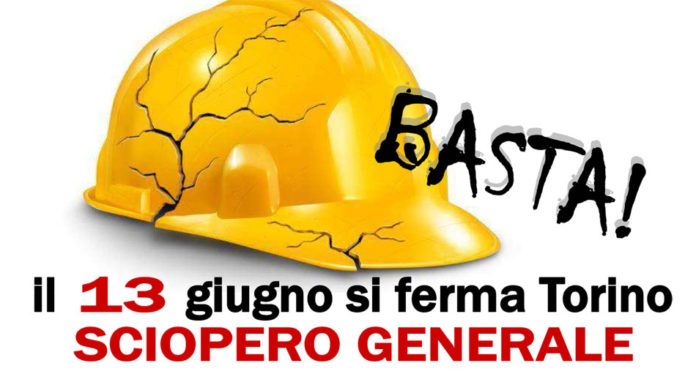 A Torino sciopero generale per la sicurezza sul lavoro