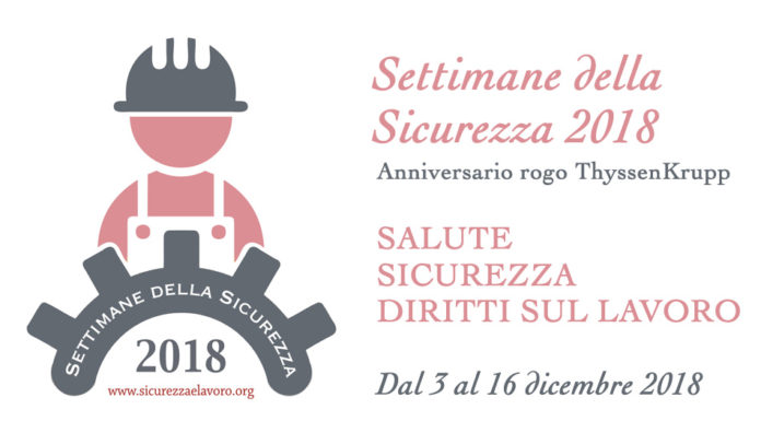 Settimane della Sicurezza 2018, si parte il 3 dicembre